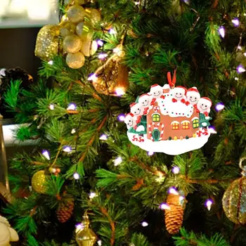 Персонализирани Семеен Украшение 2022 Коледно Дърво Списък с Декорации DIY Напишете Името на Коледна Украса Семейство Коледа