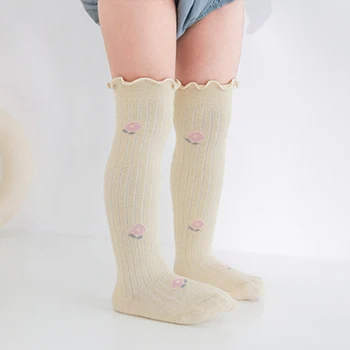 1 чифт Чорапи за Деца, Чорапи за новородено, Еластичен Изискан Памук, Пролет-Есен, Чорапи за малки Момчета, 0-3 години