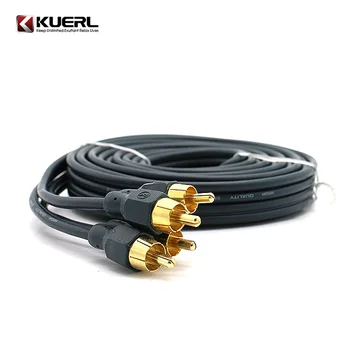 100 бр. високо качество и 5 м RCA кабели за свързване на кабел аудио/видео кабел за автомобилни аудио