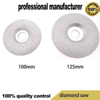 100 мм вакуумно запояване диамант за мрамор, гранит, тухли, стъкло и плочки, шлайфане диск, мелница, Кръгла опесъчаване стъклокерамиката