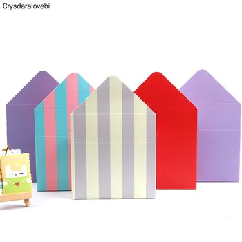 10ШТ 20x7x14,5 см Мини кутия във формата на плик, творчески корейски цветен букет, подарък кутия, сгънати на ръка, цветна кутия