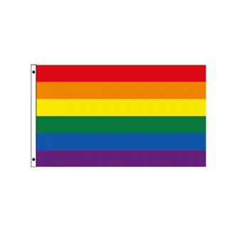 150x90 см Творчески ЛГБТ Дъгата Флаг Гордост Флаг Прогресивно Гордост Июньское Празнична Украса Украса на Фестивала