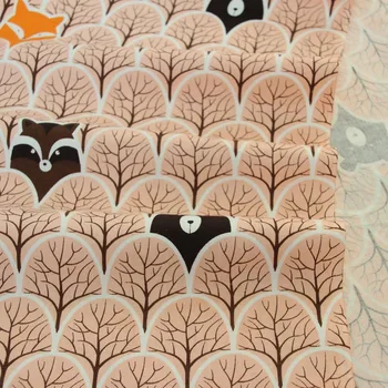 160 См. * 50 СМ и памук карикатура оранжево гората дърво мечка панда черен кафяв геометрична кърпа за 