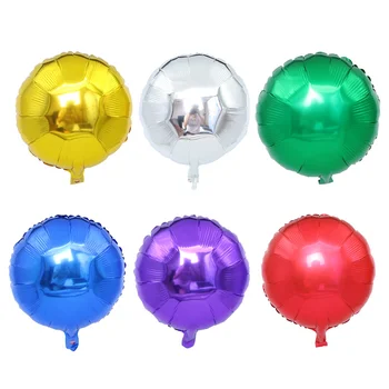 18-инчов през цялата балон от алуминиево фолио златисто-сребрист цвят с плаващ въздушно топка за сватба, рожден ден, украса за партита на едро
