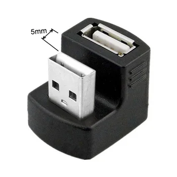 180 градуса U-образен ъгъл на наклона USB otg Адаптер USB2.0 за мъже и жени удлинительный адаптер