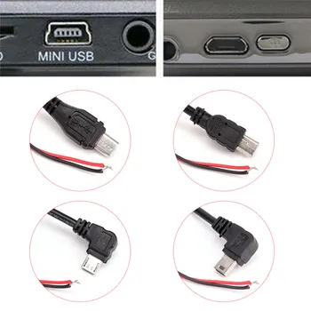 1бр 2*1.18 in Micro/Mini USB Твърд Жични Зарядно Устройство Инвертор Конвертор За GPS Таблет Телефон DVR Записващо устройство