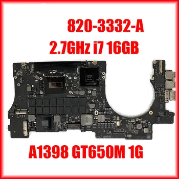 2,7 Ghz i7-3740QM 16 GB, 1 GB дънна Платка 820-3332-A, Macbook Pro 15,4 инча в началото на 2012 г. Логическа такса ME664xx /A ME665xx / A, EMC 2673