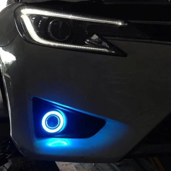 2 бр. Авто COB 30 Watt Led Противотуманный Фенер Ice Blue Angel Eye DRL За Шофиране Проектор Сигнални Лампи, Фарове за мъгла Авто Тунинг Аксесоари за Автомобили