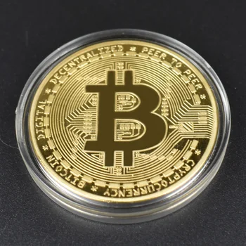 2 елемента Монета с Черна Кутия Биткойн Eth Dssh Dogecoin Litecoin Физическа Криптовалюта са подбрани Монета