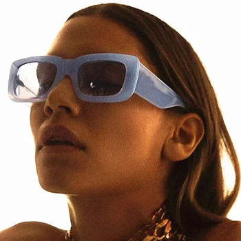2021 Женски Правоъгълни Слънчеви Очила 2021 Унисекс Луксозна Марка е по-Голяма Рамка Градиентные Лещи Слънчеви Очила За Жени на Модни Очила UV400