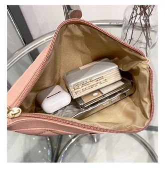 2022 чанта и чанта от изкуствена кожа, Модни дамски чанта за рамо, дамски чанти-месинджър с диамантена бродерия