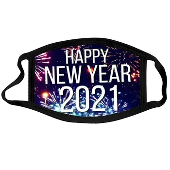 2022 Щастлива Нова Година Маска За Лице Външна Защитна Маска За Устата Моющаяся Множество Капак За Устата Модни Ветроупорен Маска За Възрастни
