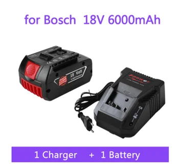 2023 Ново Зарядно за Электродрели Bosch 18 6000 mah Литиево-йонна Батерия BAT609, BAT609G, BAT618, BAT618G, BAT614 charger18650
