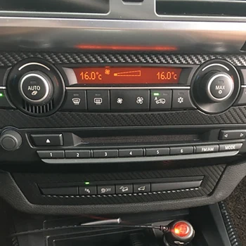 22 БР. Декоративна Стикер за интериора на колата 5D гланцирани от Въглеродни влакна, Стилна, Добре Защитен на BMW-BMW X5 E70 2007-2013