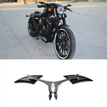 2x Универсален Нож Мотоциклетни Огледала за Обратно виждане За Harley Dyna Sportster Softail Touring Street Glide XL 1200 883 Electra Glide