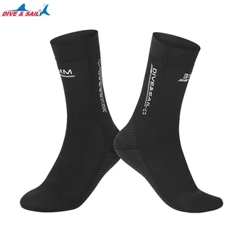 3 мм Неопренови чорапи за гмуркане, Мини-топлите и износоустойчивост Зимни чорапи За гмуркане, Дебели Чорапи за гмуркане, сърф, гмуркане