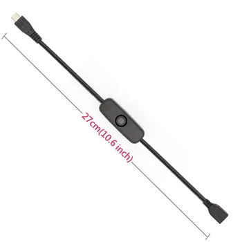 30 см C USB Кабел с 304 ON/OFF Бутон Превключвател за USB Лампа Фен Мъжки Женски Адаптер за Удължаване на Линията на Храна