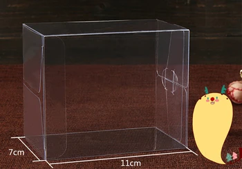 30шт 7 * 9 * 11 см прозрачна пластмасова кутия от PVC, опаковки, кутии за подаръци / шоколад / бонбони / козметика / торта / занаяти квадратна прозрачна кутия от пвц