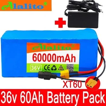 36 В 10S4P 60Ah батерията 500 W висока мощност на батерията 42 В 60000mAh електрически велосипед Ebike BMS 42 НА батерията с xt60 щепсел + зарядно устройство