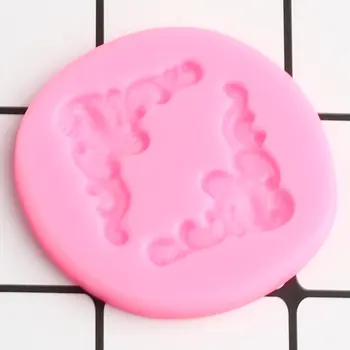 3D Занаят Европейския Превъртане Релеф Силиконова Форма За Украса на Тортата Инструменти Фондан, Шоколад Бонбони Мухъл Реколта Форма За Печене на Кексчета