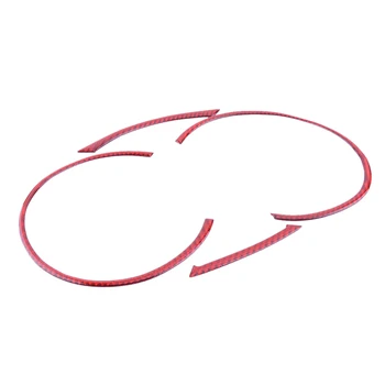 4 бр./компл. Авто Вътрешен Инструмент, Панел за измерване на скоростта, Тапицерия от Червено Въглеродни Влакна, Подходящи За Mitsubishi Lancer EVO X 2008-2012 2013