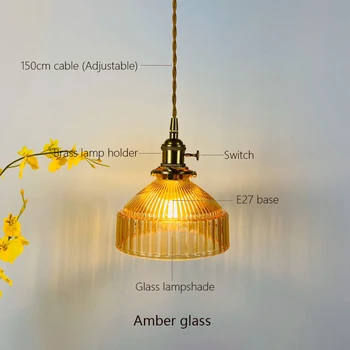 4 Цвят Скандинавски Стъклен Полилей Осветление за Бара, ресторанта, Нощно Подвесная Лампа, Креативна Модерна Led Полилей, Тавана Лампа