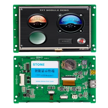5,0 Инчов Вграден Програмируем сензорен екран HMI TFT LCD с подкрепата на контролера на Всяка MCU 100 бр.