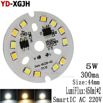 5 W AC220V Led на PCB в два цвята лампа с регулируема яркост SMD2835 с Чипове Smart IC Driver bulb Алуминиева плоча за led осветителни тела