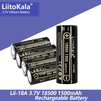 5 Бр. LiitoKala Lii-18A 3,7 В 18500 1500 mah Акумулаторна литиево-йонна батерия 18500 3,7 На 1500 mah за led фенерче