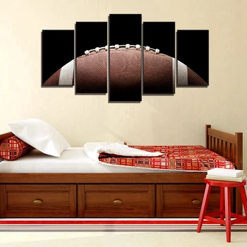 5 Панел Американски Футбол Платно Картини, Щампи Стени Книга За Изкуството на Модерен Начало Декор Плакат Снимки за Дневна Спалня Директен доставка