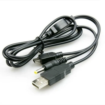 50 бр 1,2 М 2 в 1 USB Кабел за Данни, Зарядно Устройство, кабел за зареждане Кабел за Sony Playstation Портативна Игрална Конзола PSP 2000 3000