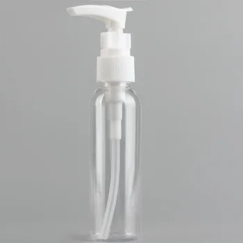 5шт 100 мл за Еднократна употреба прозрачна пластмасова бутилка за лосион с помпа-спрей PET Пластмасови Преносима бутилка за лосион