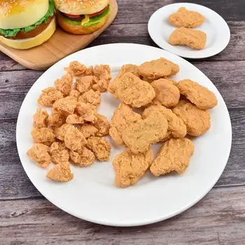 5ШТ Изкуствена Храна Фалшиви Реалистични Пилешки Хапки Моделиране на Хранене Детска Играчка