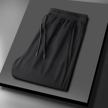 6XL Плюс Размера на Мъжки Спортни Панталони 2023 Нов Прием на Есен Пролет Дебели Свободни Всекидневни Спортни Панталони с Високо Качество, Мъжки Ластични Панталони