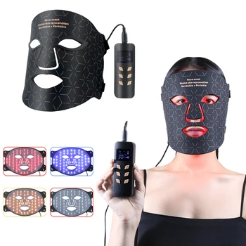 7 Цветни Led Фотонни Светотерапевтических Машини за домашна употреба Маска за Лице за Лица с Врата за Грижа за кожата на Лицето