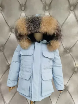 85 см-145 см 2021 зимни naka яке детски парк якета за момичета, детски къс утепленная връхни дрехи, якета за утином топола за момчета парк
