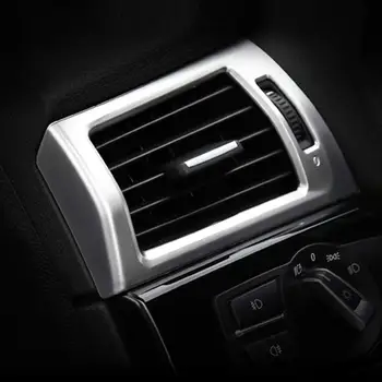 ABS Хромирани арматурното табло Отстрани Климатик На Изхода Вентилационна Капак Завърши 2 бр. за BMW X3 X4 F25 F26 2013-2017