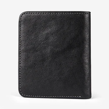 AETOO, мъжки портфейл от телешка кожа на първия слой, Мъжки къс чанта от естествена кожа, мултифункционален портфейл, корейската версия, всекидневни кожена кесия