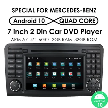Android Авто Радио Мултимедия, GPS За Mercedes Benz ML GL W164 X164 ML350 ML500 GL320 ML280 GL350 GL450 Авто Стерео Аудио RDS