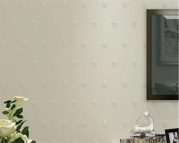Beibehang Класически триизмерни флокированные перлени нетъкан тапет papel de parede тапети за хола спални ресторант фон