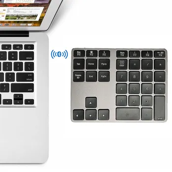 Bluetooth-klawiatura numeryczna bezprzewodowa ładowalna klawiatura numeryczna klawiatura cyfrowa do tabletu Laptop Ограничен период от време