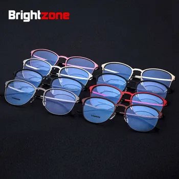 Brightzone Изискана Благородна Рамки За Очила За Мъже И Жени, Ултра-Леки Очила За Късогледство От Титанова Сплав, Очила Oculos Gafas