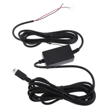 Dolity Car Cam Hardwire Комплекти 12/24 В до 5, 1.5 A DCR захранващ Адаптер Mini USB Корона