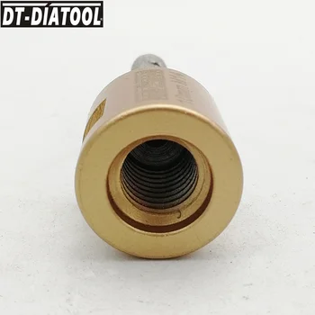 DT-DIATOOL 2 елемента от 10 мм Вакуумни Запоени Диамантени накрайници С резба M14 за Порцеланови Твърди Керамични изделия от Мрамор Гранит Фрезоване бита