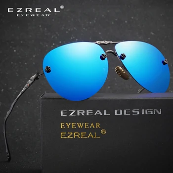 EZREAL Модерни Слънчеви Очила, Дамски Популярни Маркови Дизайнерски Поляризирани Слънчеви Очила Летни HD Лещи Polaroid Слънчеви Очила С Оригинален Калъф