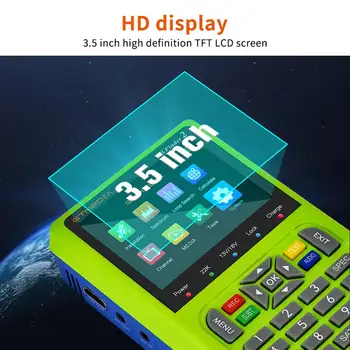 Freesat Hd 1080p V8 Finder2 Метър Dvb-s/s2 Цифров Сателитен Търсещия Type-c, Акумулаторна батерия приемник на сигнала