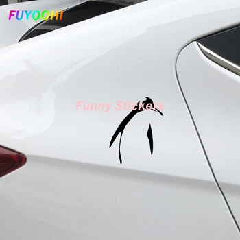 FUYOOHI Екстериор/Защита Забавни Стикери Самоличността на Пингвин Просто Украса на Колата Стикер На Багажника на Колата Vinyl Етикет на Графика