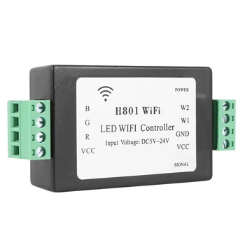 H801 RGBW Led Контролер Wi-Fi Led Контролер RGB DC5-24V Вход За 5050 2835 3528 SMD Led Лента Лента