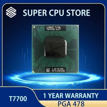 Intel Core 2 Duo T7700 SLA43 SLAF7 2,4 Ghz Двуядрен двухпоточный процесор на 4 М 35 W Socket P PGA 478