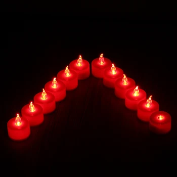 Jiguoor 12PCS Мини-Led Бездымная Беспламенная Електронна Светеща Свещ за Сватба, Рожден Ден, Хелоуин, Коледа